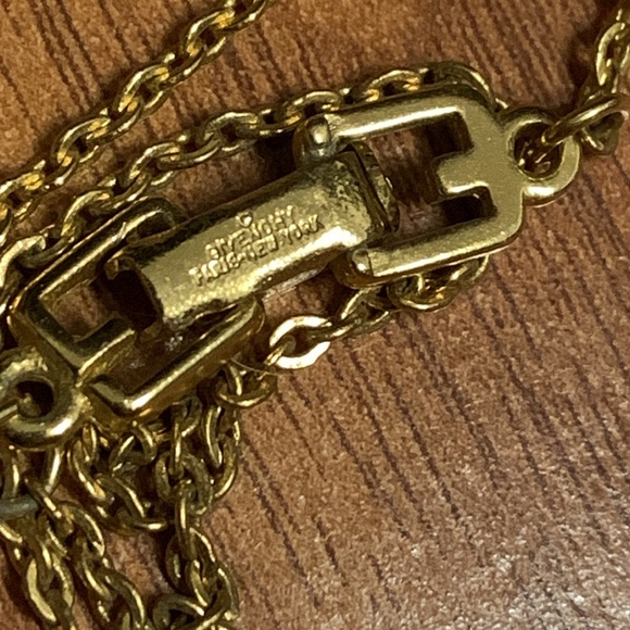 Authentic Givenchy Rhinestone "G" Logo Necklace - Picture 7 of 8